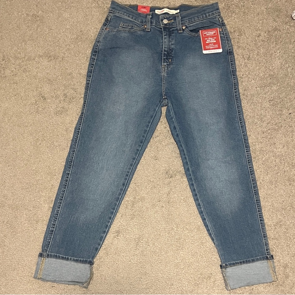 Levi's Dark Blue Ankle Jeans